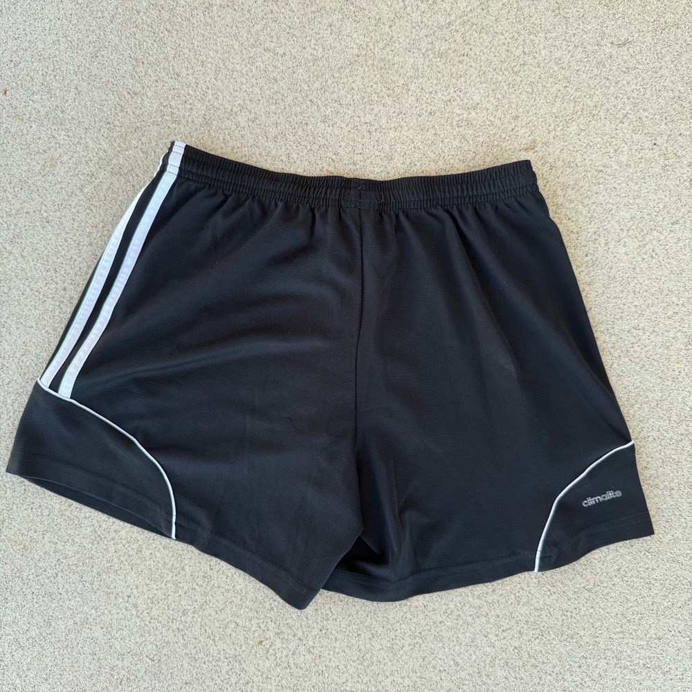 Adidas Climalite Mens Medium Shorts - Black 3-Stripe Athleticwear